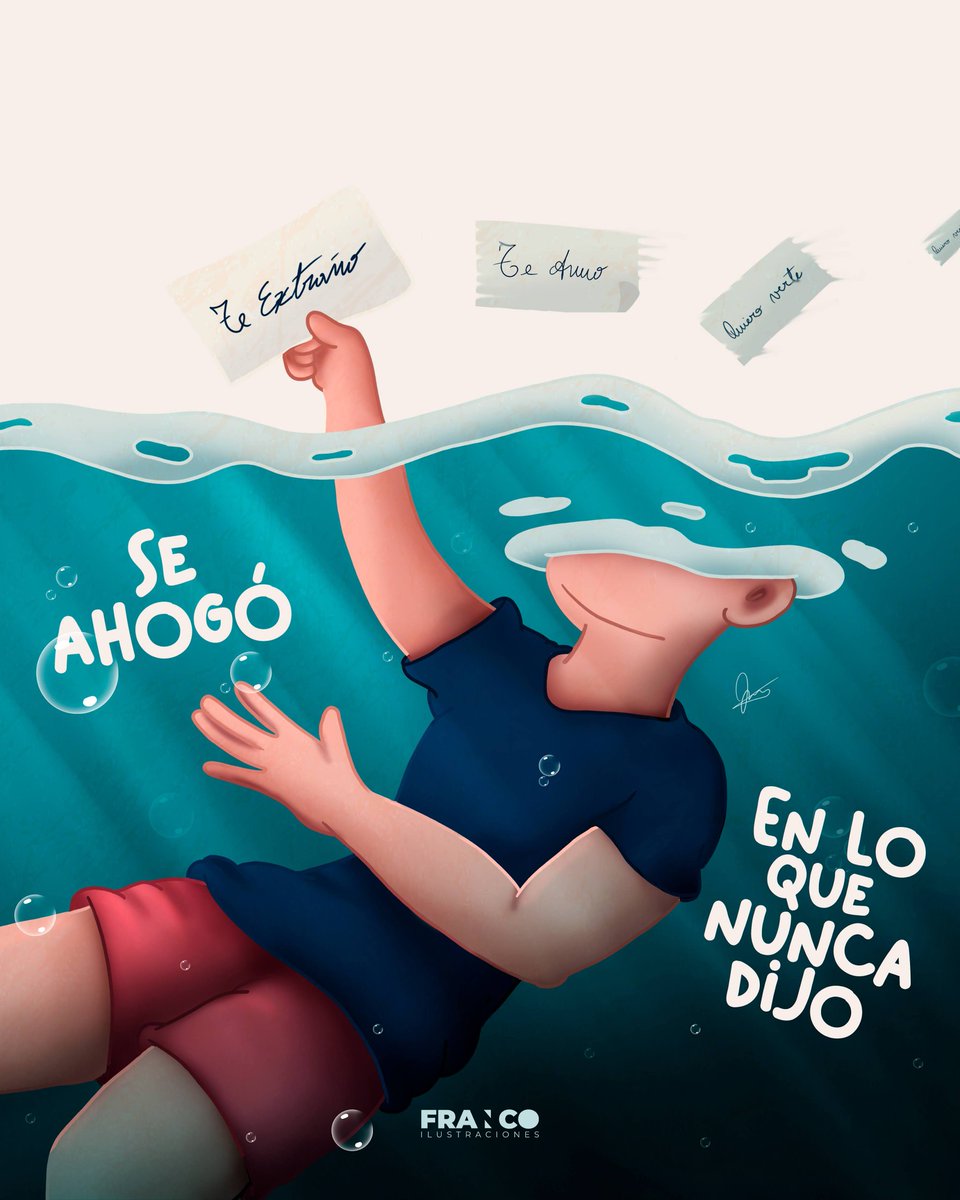 Franilus's tweet photo. No te ahogues ❤️. 
.
.
.
#frases #FrasesDelDia #amor #amorpropio #ilustracion #DigitalArtist #digitalart #digitalpainting #illustrationartist https://t.co/u6mpJqZ6Hn