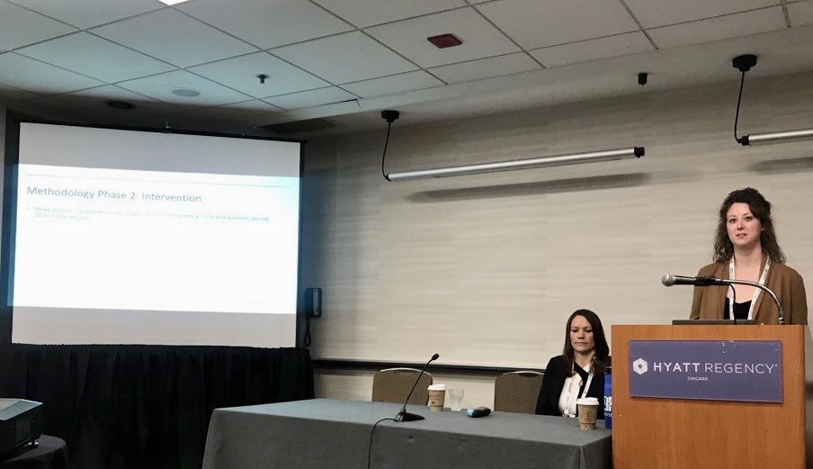 PsycGrad's tweet photo. Congrats to @Heather_EdPsyc on her TACTL sig award and a great presentation. https://t.co/p8wcNR13di
