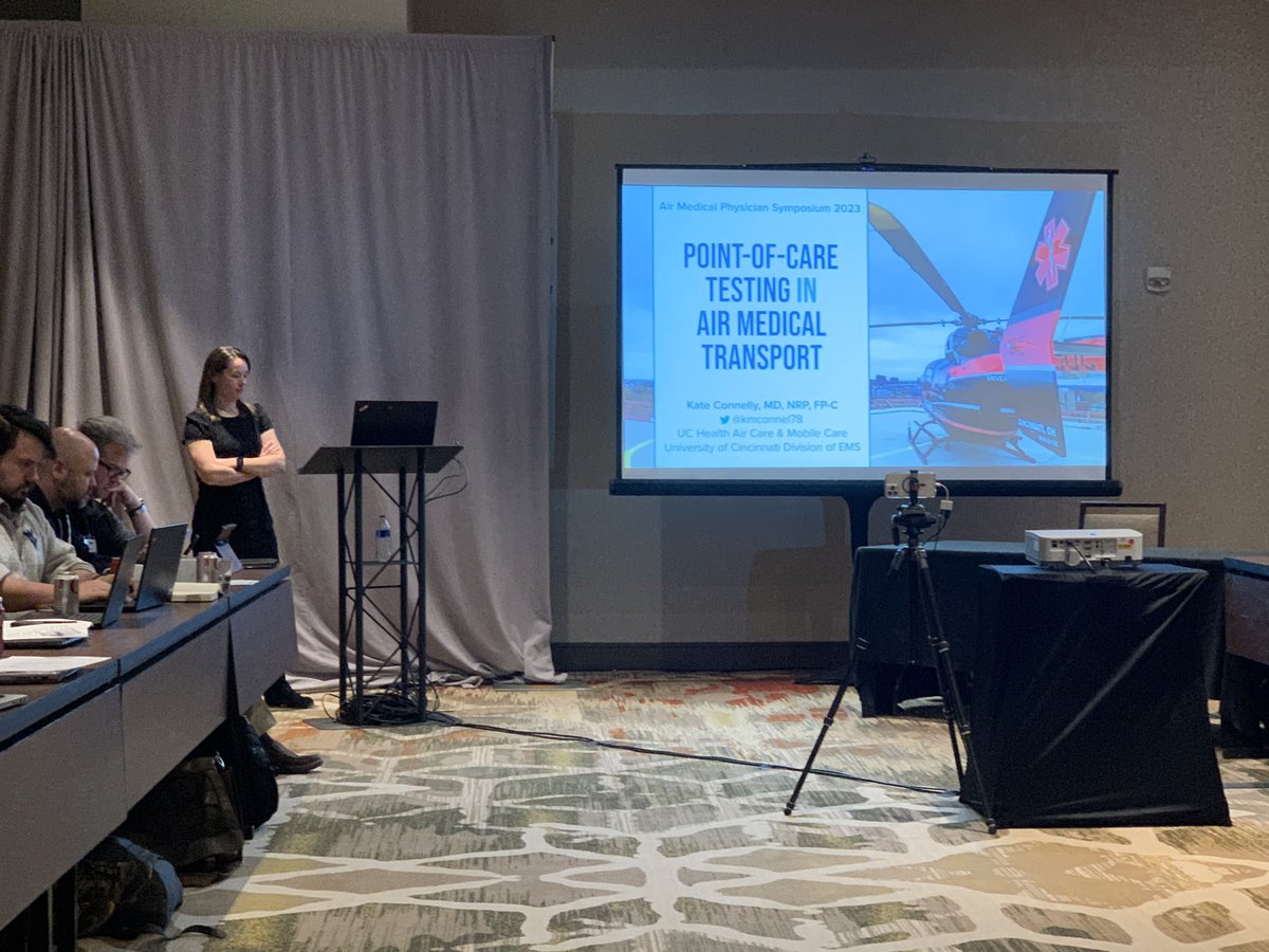 Craig Tschautscher (@tschautschermd) on Twitter photo Insightful talk from <a href="/kmconnel78/">Kate Connelly</a> incoming <a href="/UWMedFlight/">UW Health Med Flight</a> fellow, on POC testing prehospital. US as adjunct to exam, confirm pneumothorax, guide trauma and CA resuscitation. Potential in regional anesthesia. POC labs can change management in transport in 39% of patients. <a href="/AMPAdocs/">AMPA</a> Insightful talk from <a href="/kmconnel78/">Kate Connelly</a> incoming <a href="/UWMedFlight/">UW Health Med Flight</a> fellow, on POC testing prehospital. US as adjunct to exam, confirm pneumothorax, guide trauma and CA resuscitation. Potential in regional anesthesia. POC labs can change management in transport in 39% of patients. <a href="/AMPAdocs/">AMPA</a>