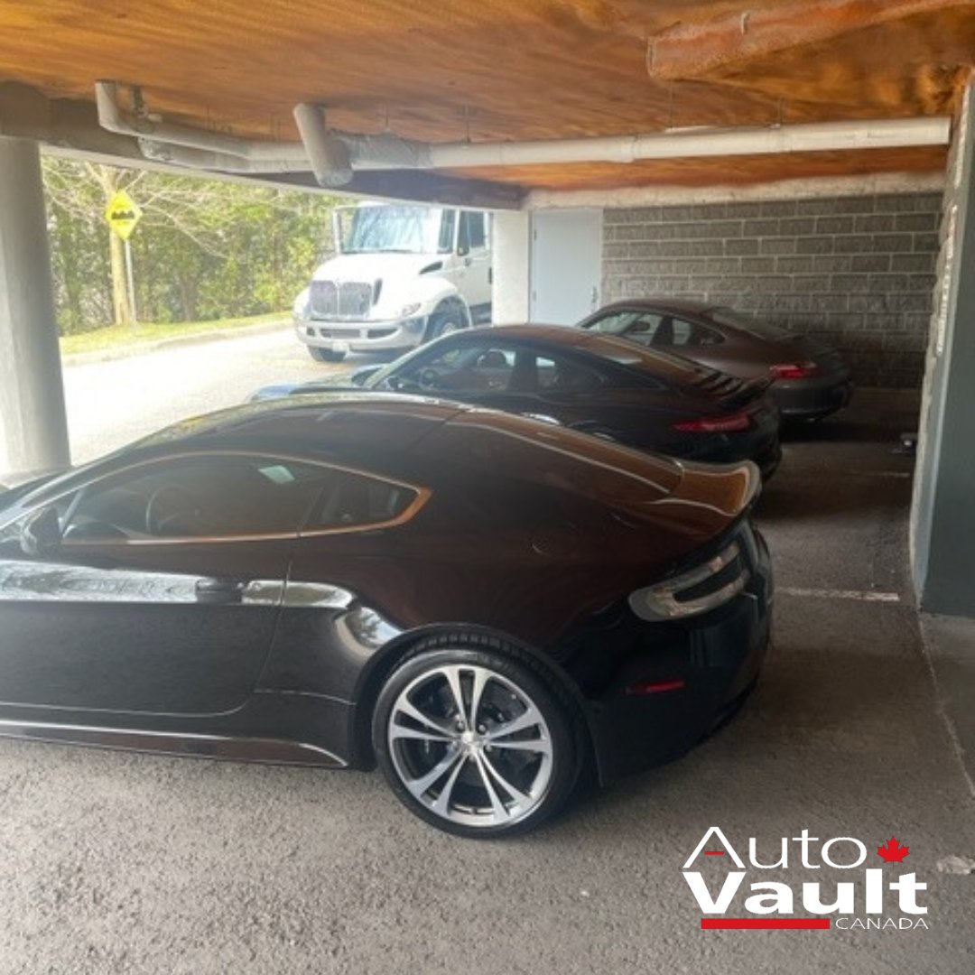 🏎️😎 Aston & 911 are off for summer break—adventure awaits! We'll miss them. We're stoked for their fall return. 🍂 Don't miss out—spots go fast! Call Gary at (416) 346-0077 to reserve #LuxuryCarStorage. Keep your classic cozy this winter! ❄️ #WinterCarStorage #Toronto