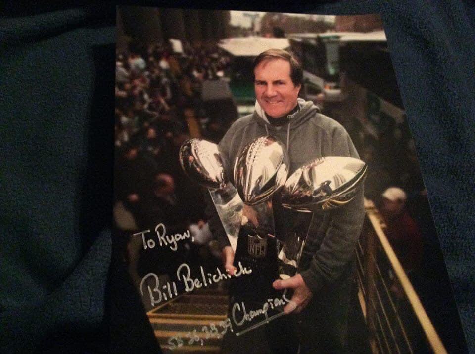 Happy 71 Birthday to the legendary Bill Belichick today. Got this signed.  