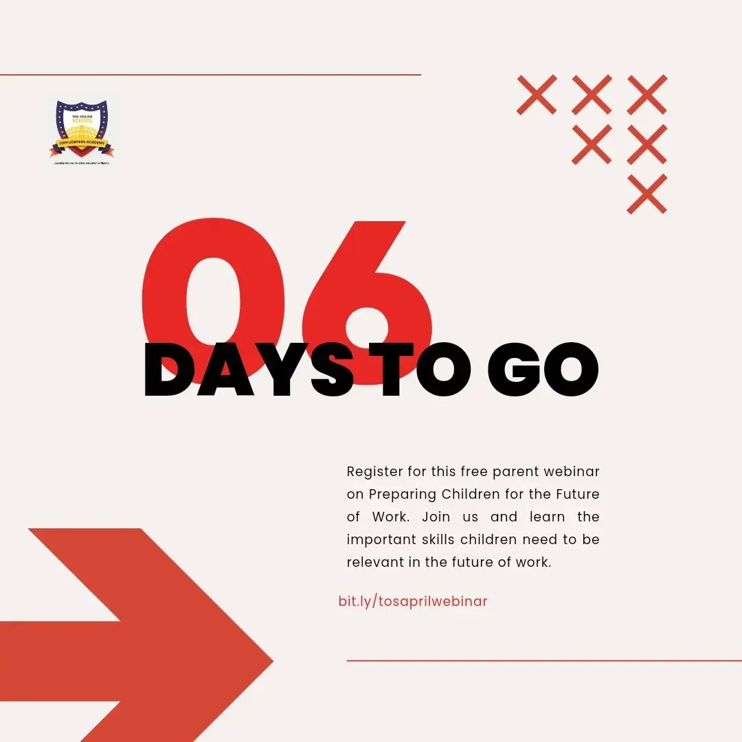 topflightersOS's tweet image. The best way to predict your future is to create it. Abraham Lincoln
Kings are raised by choice and not by chance! 

Be intentional in your parenting skill. Register to be a part of this free parents webinar here: bit.ly/tosaprilwebinar 
#BreakingNews #COACHELLA2023 #amici22