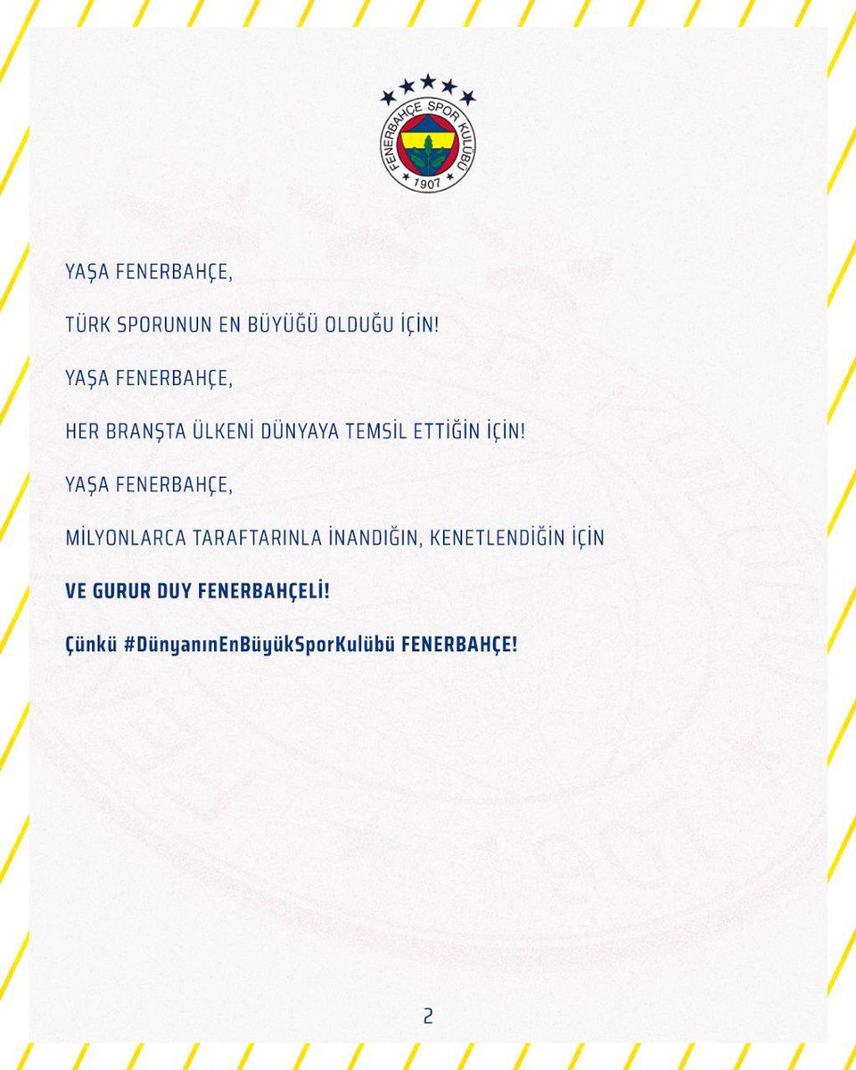 GURUR DUY FENERBAHÇELİ!

#DünyanınEnBüyükSporKulübü FENERBAHÇE!

🔗 bit.ly/40tddDX