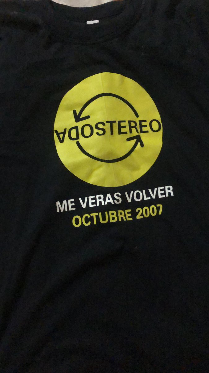 MegatechEc's tweet photo. @DiegoArcos14 Último concierto de Soda Stereo en el ‘97? Yo fui al estadio modelo en el 2007, aún tengo la camiseta comprada en las afueras https://t.co/01rucy5xN3