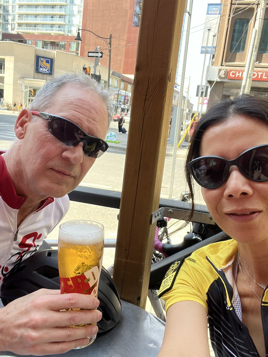 BridgeGap1's tweet image. The best part of the @theride2conquer training…🍻🚵🚴‍♀️ #Ride2Conquer #SundayMotivation