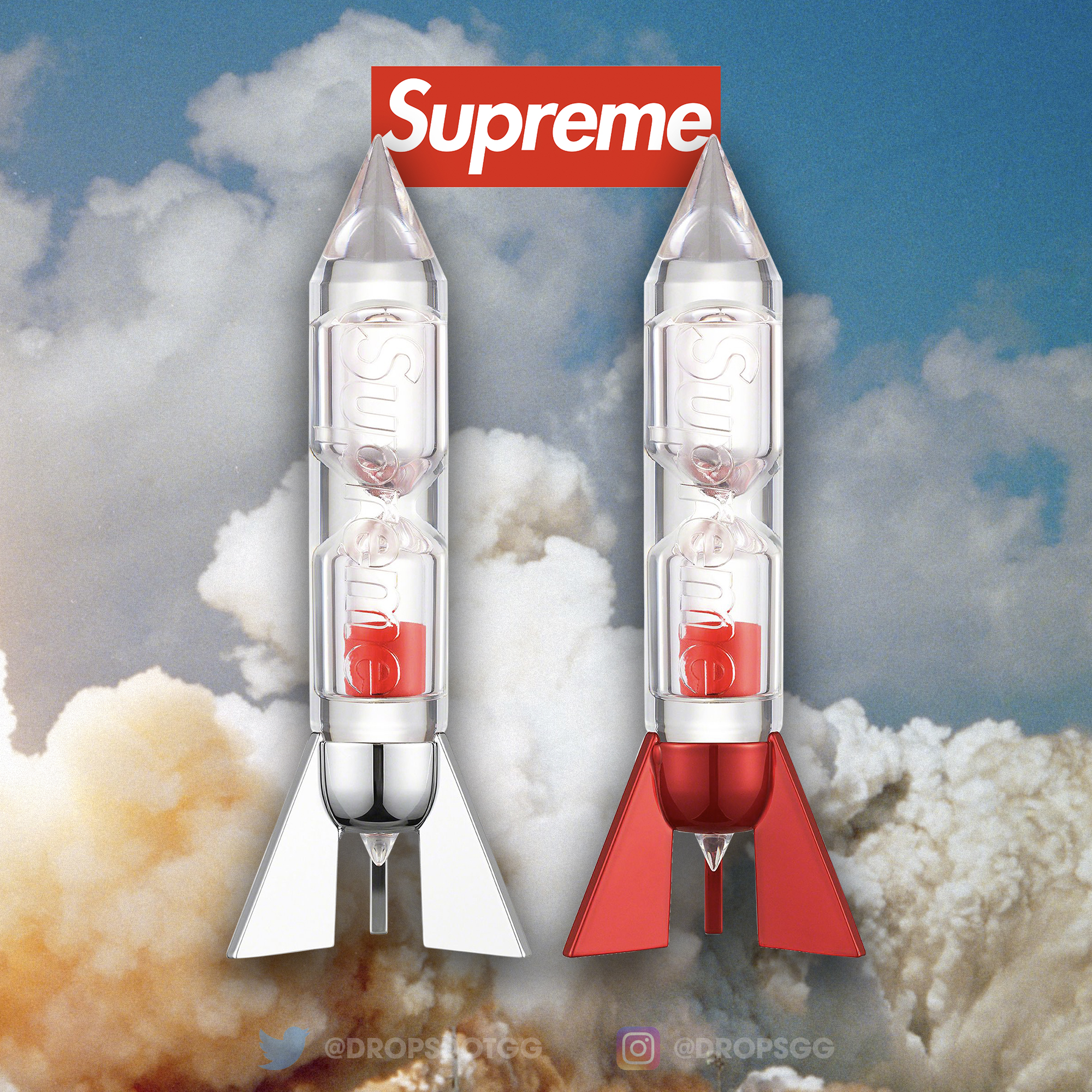 アクセサリー Supreme Rocket Timer (RED) 23SS Supreme Rocket Timer