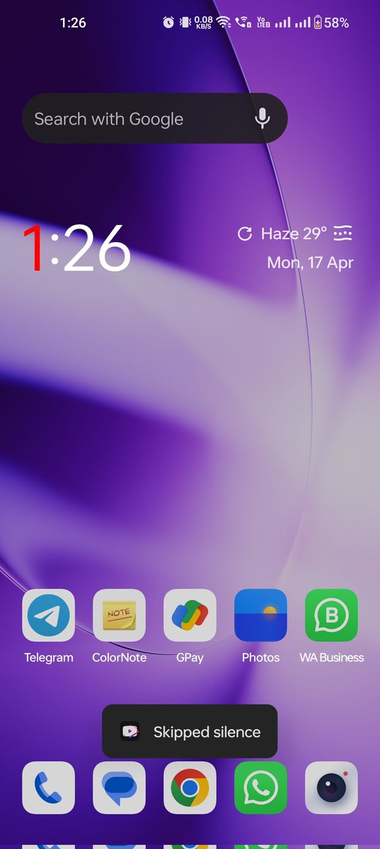 Areeb3197's tweet photo. @OnePlus_Support as you can see skipped silence YouTube information is stuck down there. 

There are so many bugs in one plus 11 coming every month! Please work on it https://t.co/zFWm6yqIfr