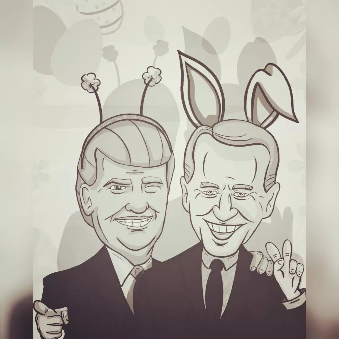 _comxtellART_'s tweet photo. Happy easter everyone😉🥚🎀

#Easter2023 #PresidentBiden #Trump https://t.co/BNH1v6cMX9