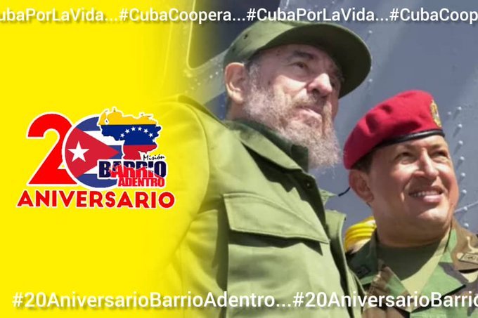 BerdoteLopez's tweet photo. #20AniversarioBarrioAdentro
#CubaPorLaVida
#60AñosSalvandoVidas
#CubaCoopera
@madremaria2023 https://t.co/tGIyVztCLg