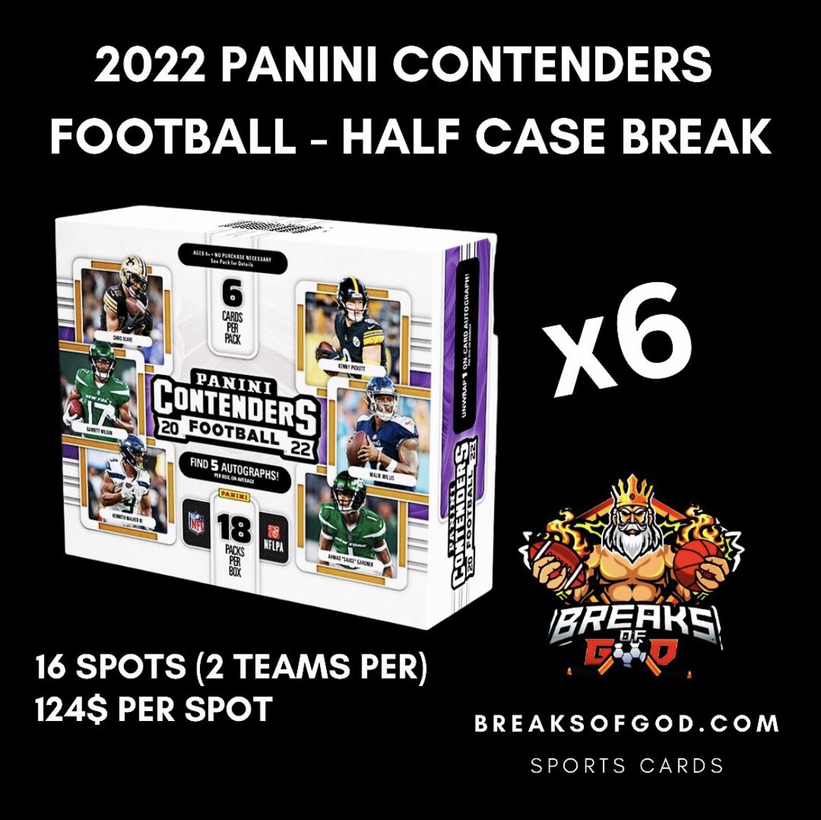 BreaksofGod's tweet photo. Tonight at 7:45pm EST! #thehobby #whodoyoucollect #cardbreaks #boxbreaks #football #panini 

Grab your spots on https://t.co/EKNHzbpt6m !! https://t.co/PYXvy6hXDz