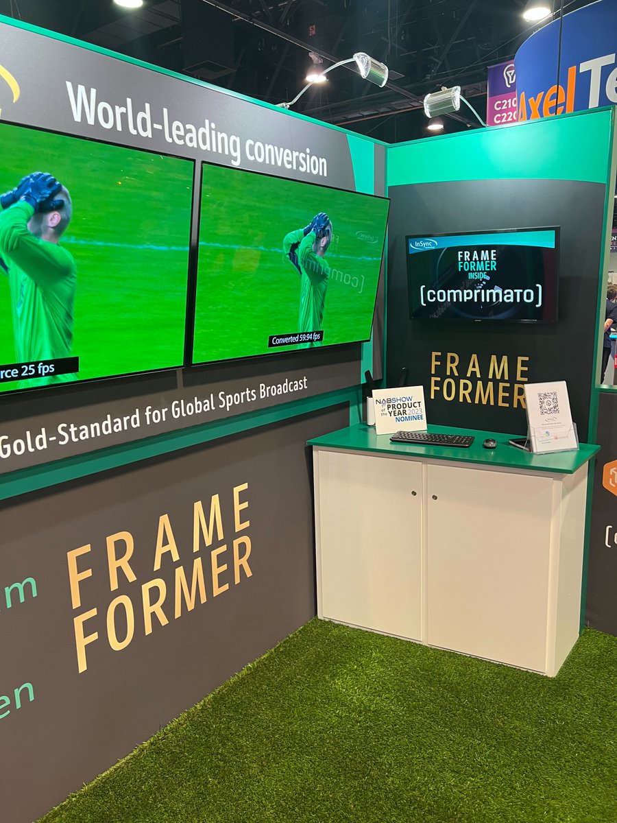InSyncLtd's tweet photo. Day 1 of #NABShow is here and we're thrilled to be nominated for two awards at the show! If you're in the Central Hall today then be sure to stop by our booth C2013. @NABShow @NABAmplify #NAB100 #FrameFormer https://t.co/EhTOjDj5Me