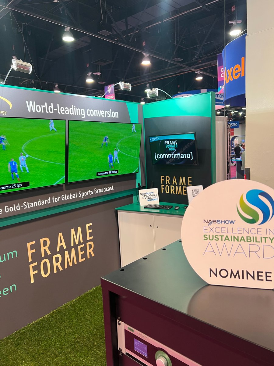 InSyncLtd's tweet photo. Day 1 of #NABShow is here and we're thrilled to be nominated for two awards at the show! If you're in the Central Hall today then be sure to stop by our booth C2013. @NABShow @NABAmplify #NAB100 #FrameFormer https://t.co/EhTOjDj5Me