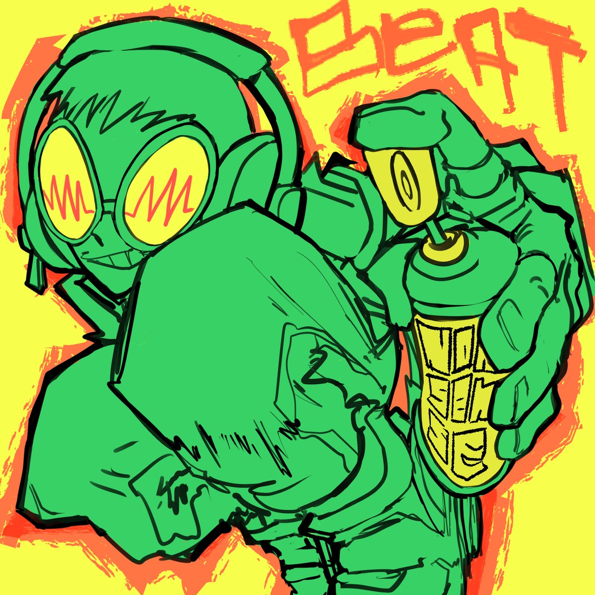 Beats 

#JetSetRadio #videogames #Fanarts #Fanart #drawing #videojuegos #drawingoftheday #drawingart #artistsontwitter #artist #graffiti #jetsetradiofuture