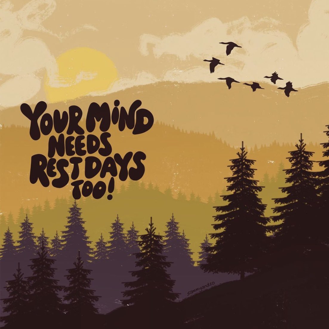 actionhappiness's tweet photo. Take time to pause and let go. Your mind needs rest days too

Image: https://t.co/PgyeX6qHEQ https://t.co/fqdOdQry2u