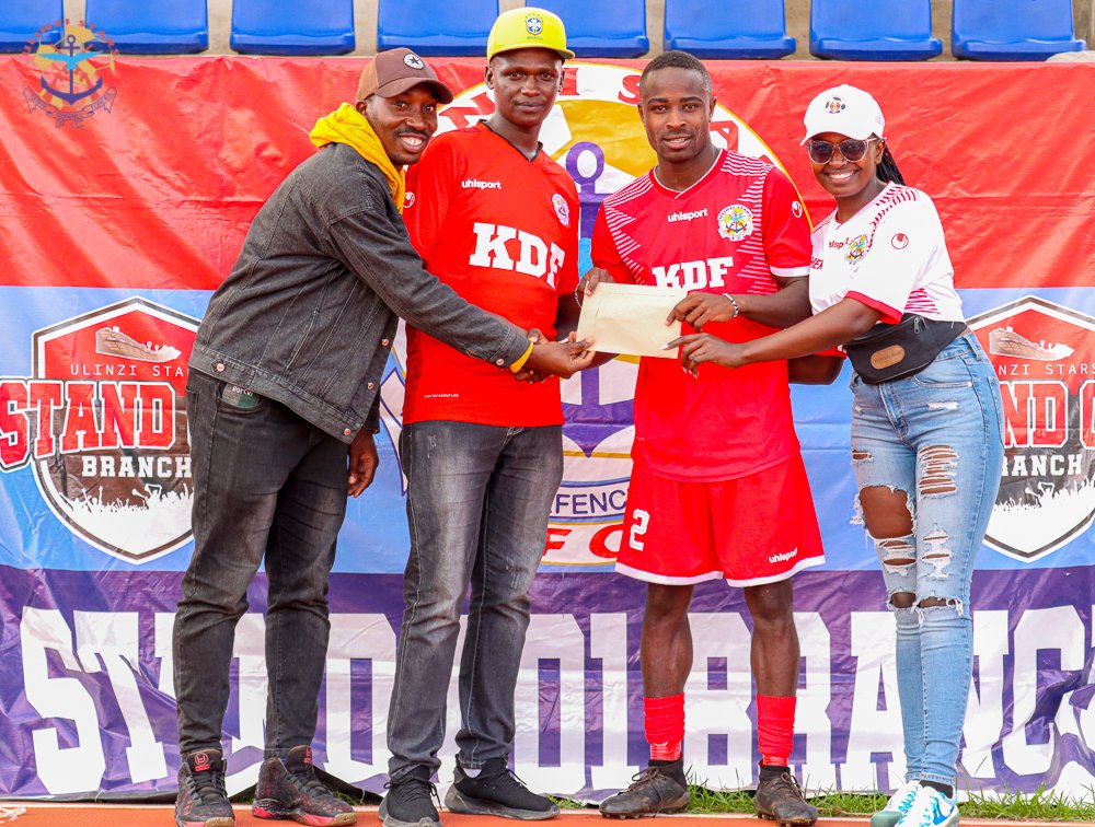 UlinziStarsFC's tweet photo. ๐| Much congratulations to Issa Lumumba for being voted the Fansโ Man of the Match award in today's match against Kariobangi Sharks at home, an initiative by the #Stand001 Branch.We want to take this moment to express our gratitude to all the members from the #Stand001
#GBUS https://t.co/A4eVeCLWx7