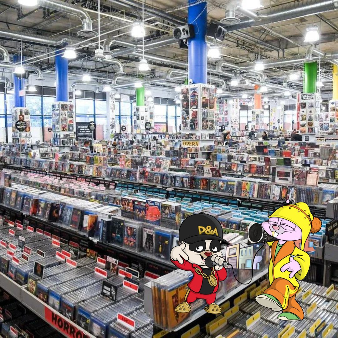 YO! FOR THE RECORD, TODAY IS RECORD STORE DAY! SUPPORT YOUR LOCAL MUSIC JOINT AND FUTURE RAP GENIUSES! 🎤 🐼#recordstoreday #recordstore #animatedseries #madpanda #rap