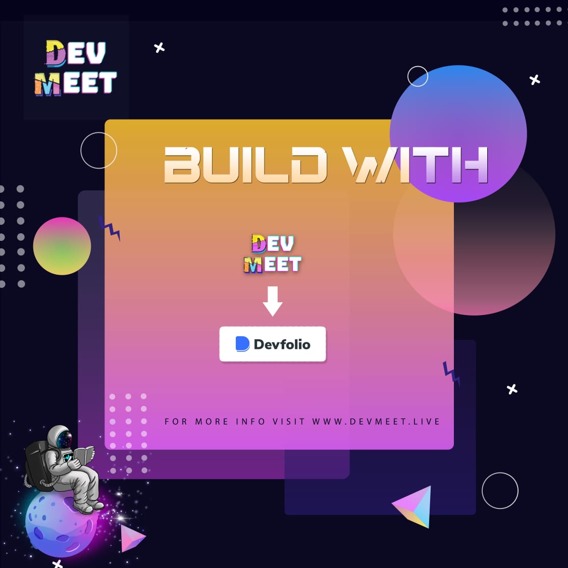 DevmeetLive's tweet photo. We couldn't have done this without our supporters and sponsors. There is always a special space for @devfolio in our successโญ๐ฅ
We would like to be very thankfulโฅ๏ธ
Visit https://t.co/gDJF4dewJ5 to explore more๐
#devfolio #hackathon #shoutout
#worktogethergrowtogether https://t.co/F20QgpejyC