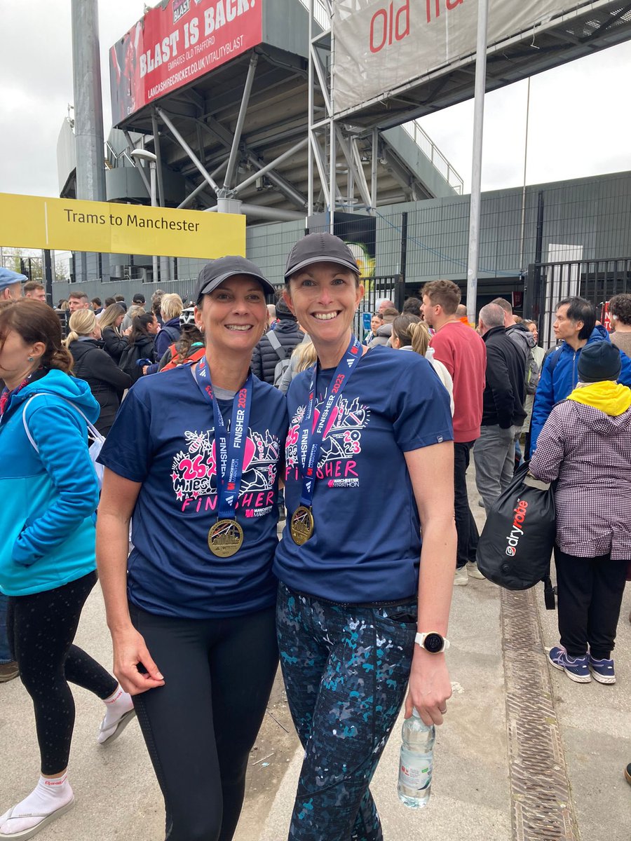 The biggest congratulations to our lovely Jo and Tekah who smashed Manchester marathon today!! 👏🏻👏🏻 All the training paid of they were amazing! 🏅Well done! <a href="/Marathon_Mcr/">Manchester Marathon</a>