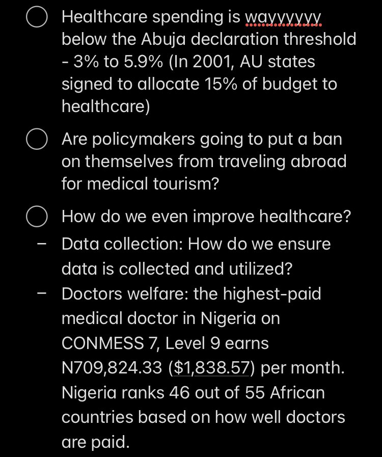 EbenezarWikina's tweet photo. Spoke on @theopenletterng’s space on the Anti-brain drain bill

Being the highest-paid legislators in the world, I am disappointed that this is the best policy solution the @HouseNGR could come up with. It doesn’t reflect deep study (see #4)

My thoughts: 

#LearnwithEben https://t.co/ZX4AwmJbho