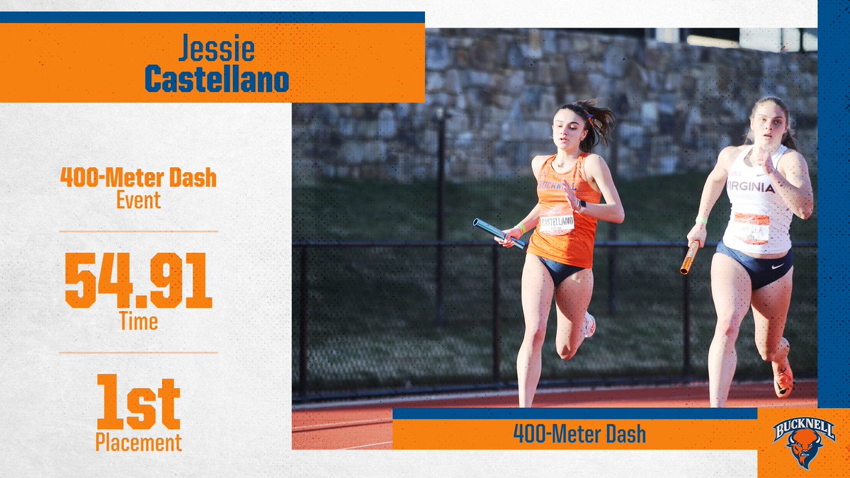 🥇belongs to Jessie Castellano!

Her time also clinched second place in Bucknell history for the event!

#rayBucknell