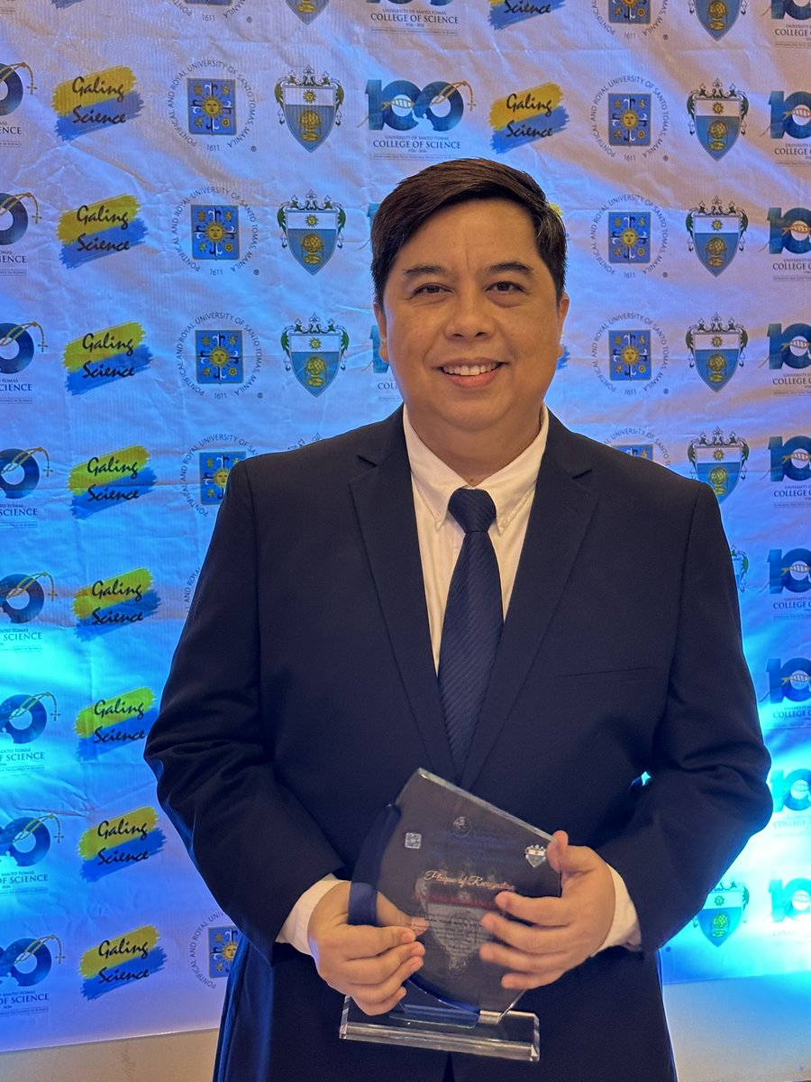 jovefrancisco's tweet photo. #GoUSTe ๐ฏ
On April 1, the UST College of Science honored outstanding graduates @ The Outstanding Alumni of Science Tribute. Glad to be w/ Thomasians who shared their expertise when Covid hit our country & the world. https://t.co/gfsfX0dBTX
#GalingScience #toastawardsnight2023 https://t.co/5f1zz6UlLM