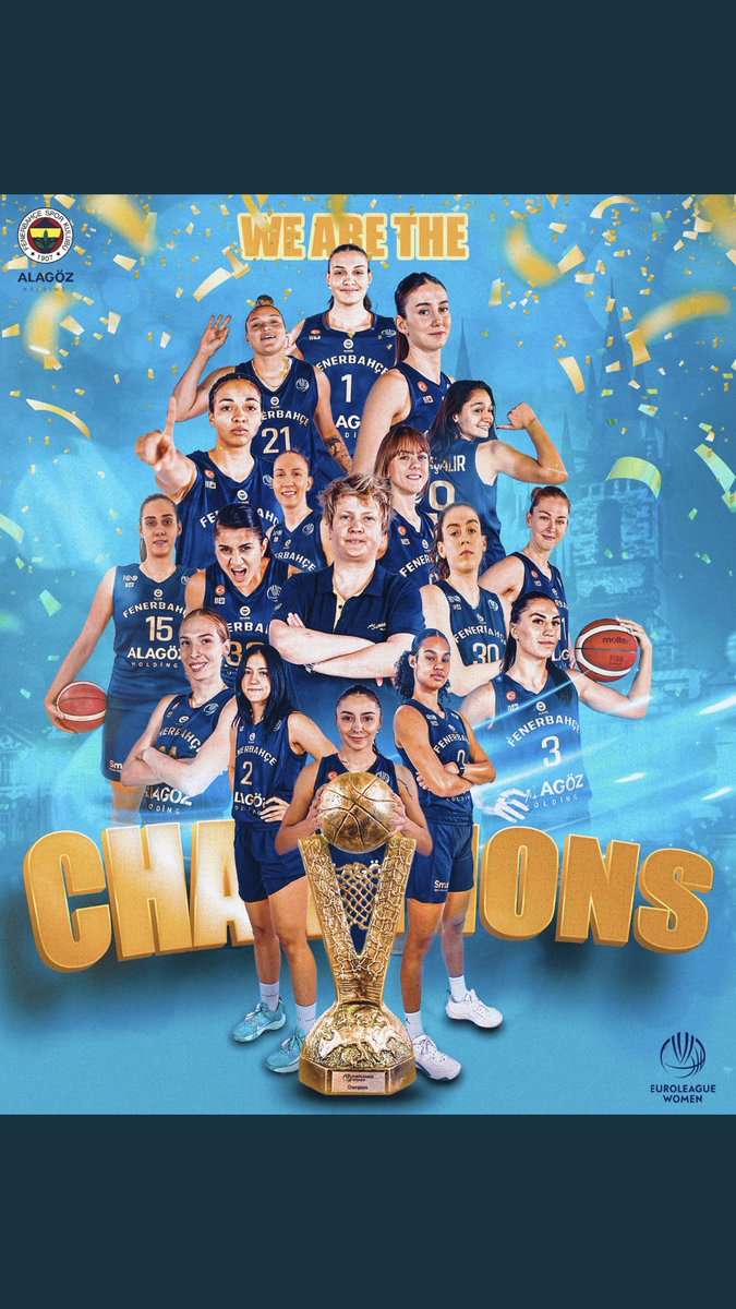 Bu akşam, Euroleague Kadınlar Final maçını kazanarak Avrupa şampiyonu olan Fenerbahçe Alagöz Holding Kadın Basketbol Takımımızı çok tebrik ederim.

Bravo 👏👏👏 <a href="/fbkadinbasket/">Fenerbahçe Opet</a>