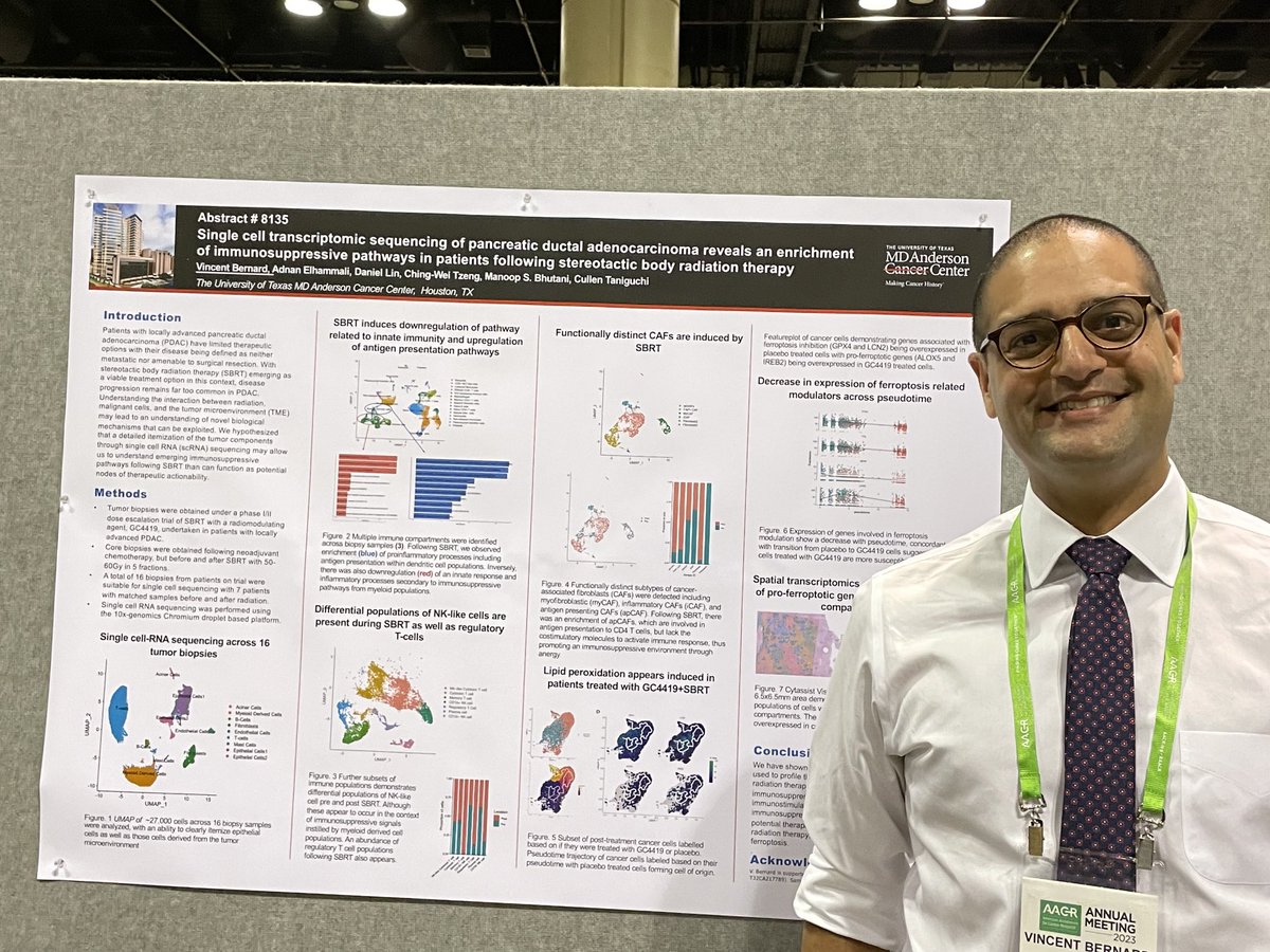 Simona F. Shaitelman MD, EdM (@sfshaitelmanmd) on Twitter photo Outstanding science from rad onc trainee Vince Bernard <a href="/AACR/">AACR</a> - doing <a href="/MDAndersonNews/">MD Anderson Cancer Center</a> <a href="/TaniguchiMD/">Cullen Taniguchi, MD</a> <a href="/ACKoongMDPhD/">Albert Koong, MD PhD</a> <a href="/ChelseaPinnix/">Chelsea C Pinnix MD PhD</a> <a href="/DrEmmaHolliday/">Emma B. Holliday MD</a> <a href="/yogagirldd/">Denise De la Cruz, Ed.D.</a> proud. Outstanding science from rad onc trainee Vince Bernard <a href="/AACR/">AACR</a> - doing <a href="/MDAndersonNews/">MD Anderson Cancer Center</a> <a href="/TaniguchiMD/">Cullen Taniguchi, MD</a> <a href="/ACKoongMDPhD/">Albert Koong, MD PhD</a> <a href="/ChelseaPinnix/">Chelsea C Pinnix MD PhD</a> <a href="/DrEmmaHolliday/">Emma B. Holliday MD</a> <a href="/yogagirldd/">Denise De la Cruz, Ed.D.</a> proud.