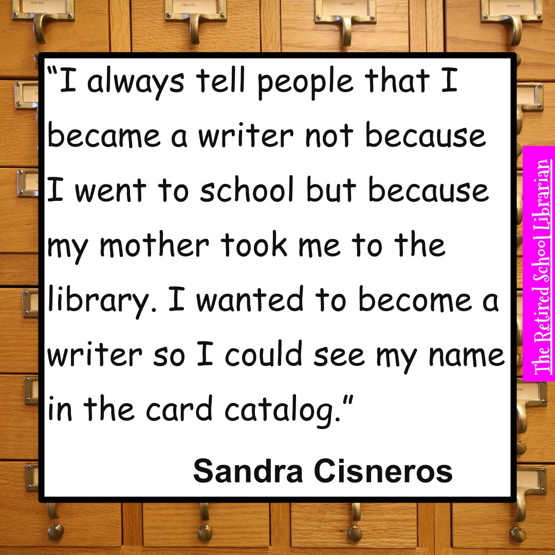 #WordOfTheDay 

#sandracisneros #librarytwitter #teachertwitter #readingcommunity #WritingCommunity #librarian #booklover