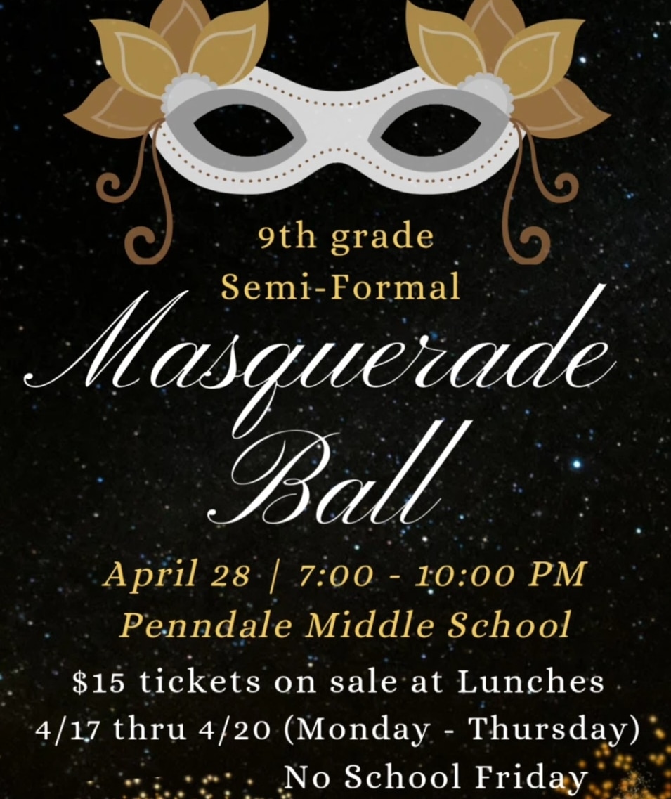 penndalems_npsd's tweet photo. 9th grade Semi-formal tickets on sale NEXT week ONLY! 4/17 thru 4/20 (No School Friday) $15
Rules &amp; Guidelines as well as all FORMS available on the Penndale Student Council Website. https://t.co/InQMHPXqV1