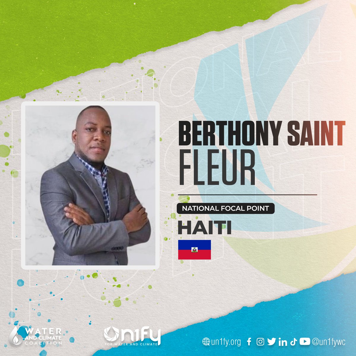 un1fywc's tweet image. Introducing our National Focal Points for Haiti, Berthony Saint Fleur, Flaurise Joisaint and Erica Lopidas.

Are you from Haiti and willing to advocate for water and climate? You can reach them via email at haiti@un1fy.org

#un2023waterconference #wateraction #un1fywc