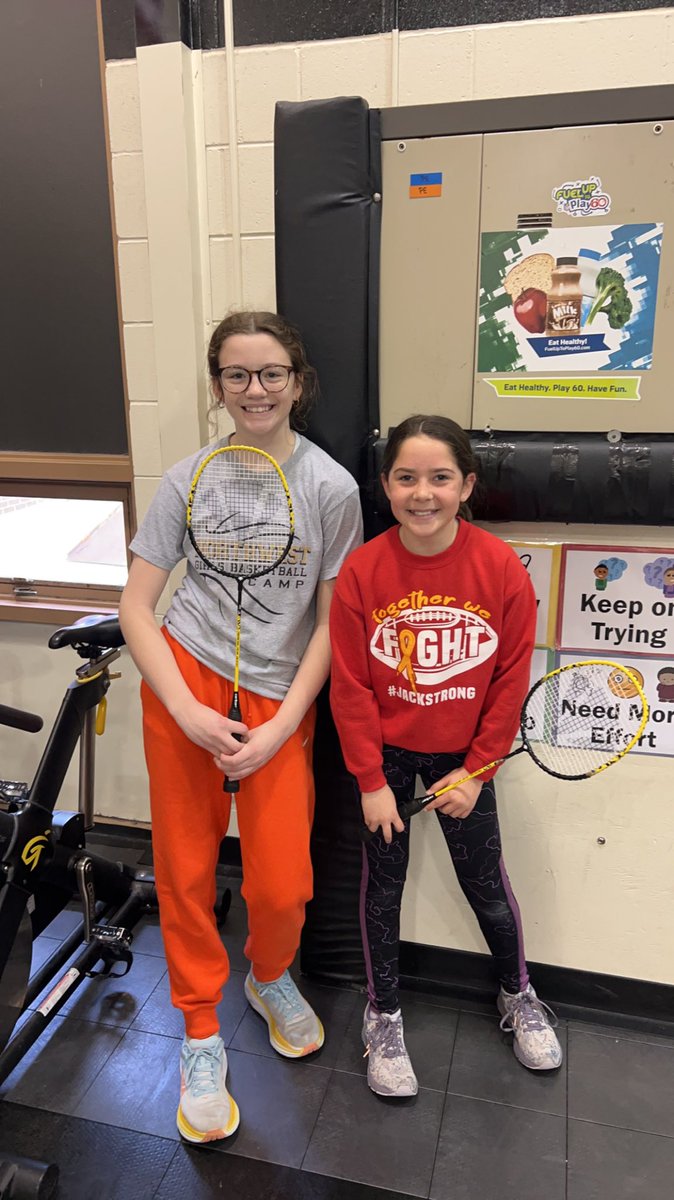 5th grade Doubles Badminton Champions at 1-R.