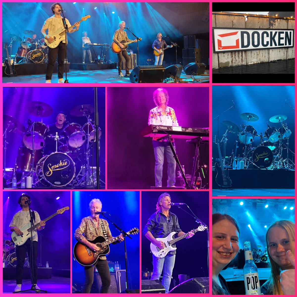 LottaMedling's tweet photo. I helgen var det 1:a gången som jag åkte utomlands för att se Smokie LIVE &amp; det var en jättebra konsert i Danmark!😃😍😎🤩🤗🥳🙋‍♀️💃🤳👚💁‍♀️❤️👍💝🎉 🚗🚂💨🗺🏤🎼🎫🎧🥂🍾🫶🍷🍽️🙌💎🚬👑👥🤘🎸🎹🥁🎤🤟🎶 💞🇸🇪🔁🇩🇰💖🎊 @Smokie_music #smokieband
#Danmark #Köpenhamn #Docken #smokiefan https://t.co/CFVQr2x9Sd
