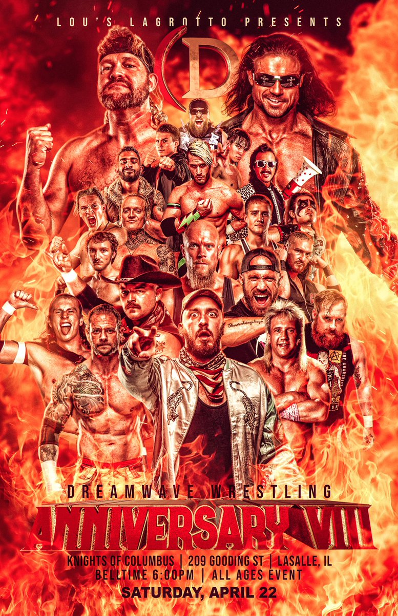 We are only six days away from #DWAnny8! Tickets are sold out, but you can watch live and on demand on @indiewrestling! @RealJimmyHart @WAWEDPodcast @TheRealMorrison @GringoLocoOG @SpeedballBailey @fakekinkade @thenickwayne @StephenWolf309 @MarcusMathers1 @JPWARHORSE…