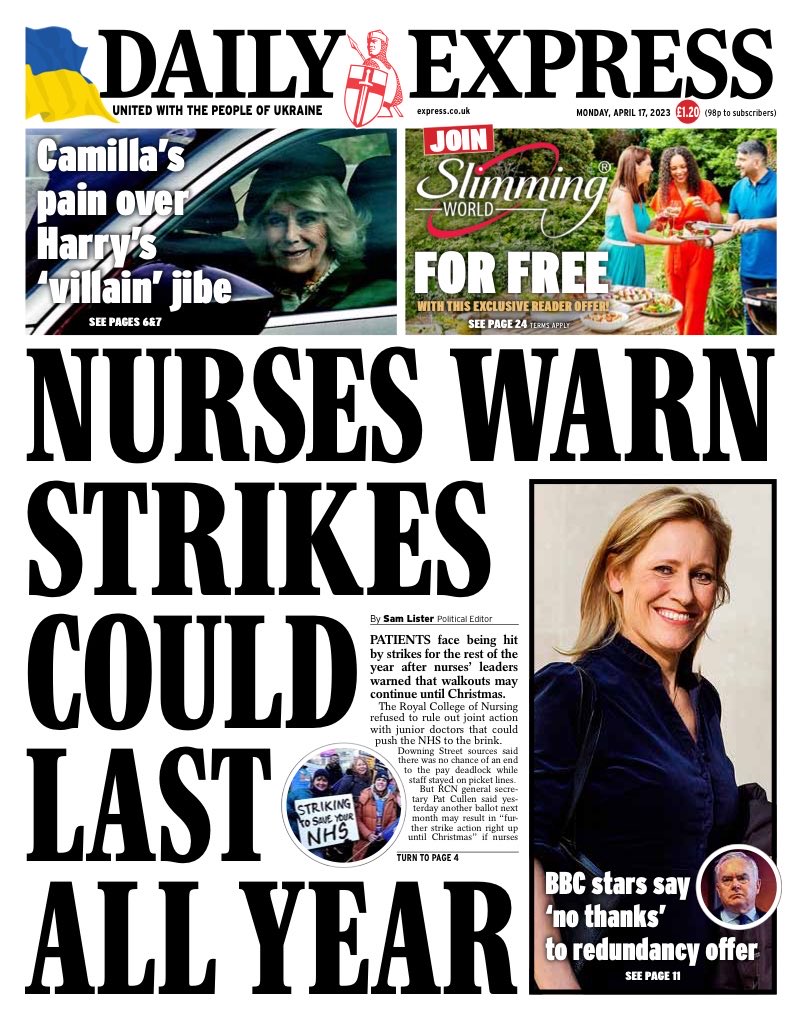 Allie HodgkinsBrown on Twitter "Monday’s Daily EXPRESS “Nurses Warn