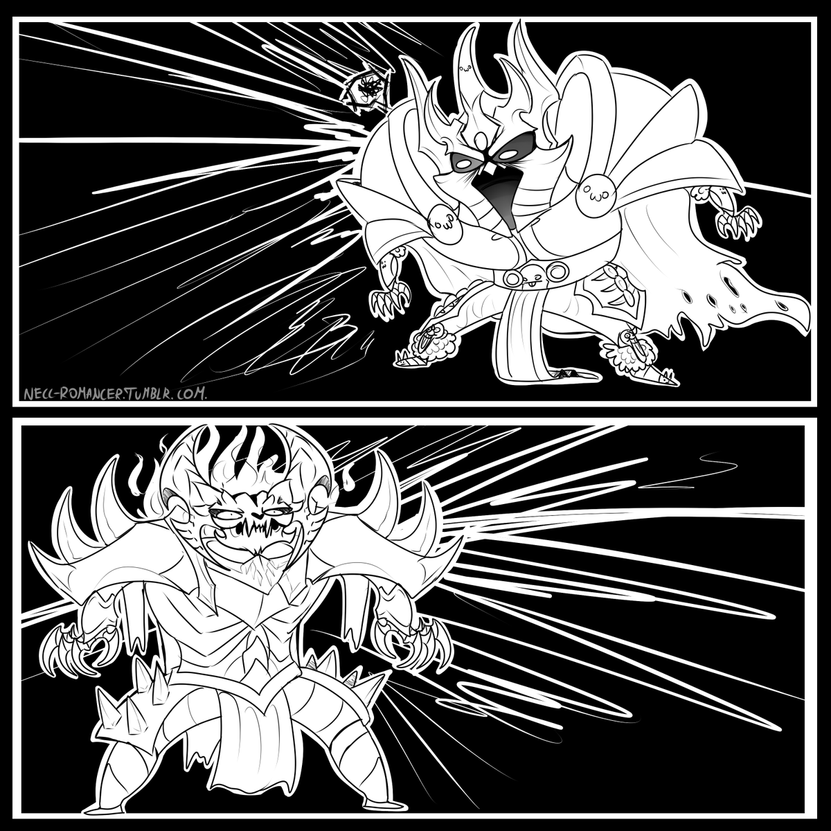 SaltyMorde's tweet photo. If Arthas would've met Mord. 
-
I have a blog on tu|m|blr focused on my Mord content.
And I must say I just experienced a crossover of the decade and I had to doodle it.
-
#Mordekaiser #crossover #LichKing #Arthas #LeagueOfLegends #WorldOfWarcraft https://t.co/qeUFQ5iZDB