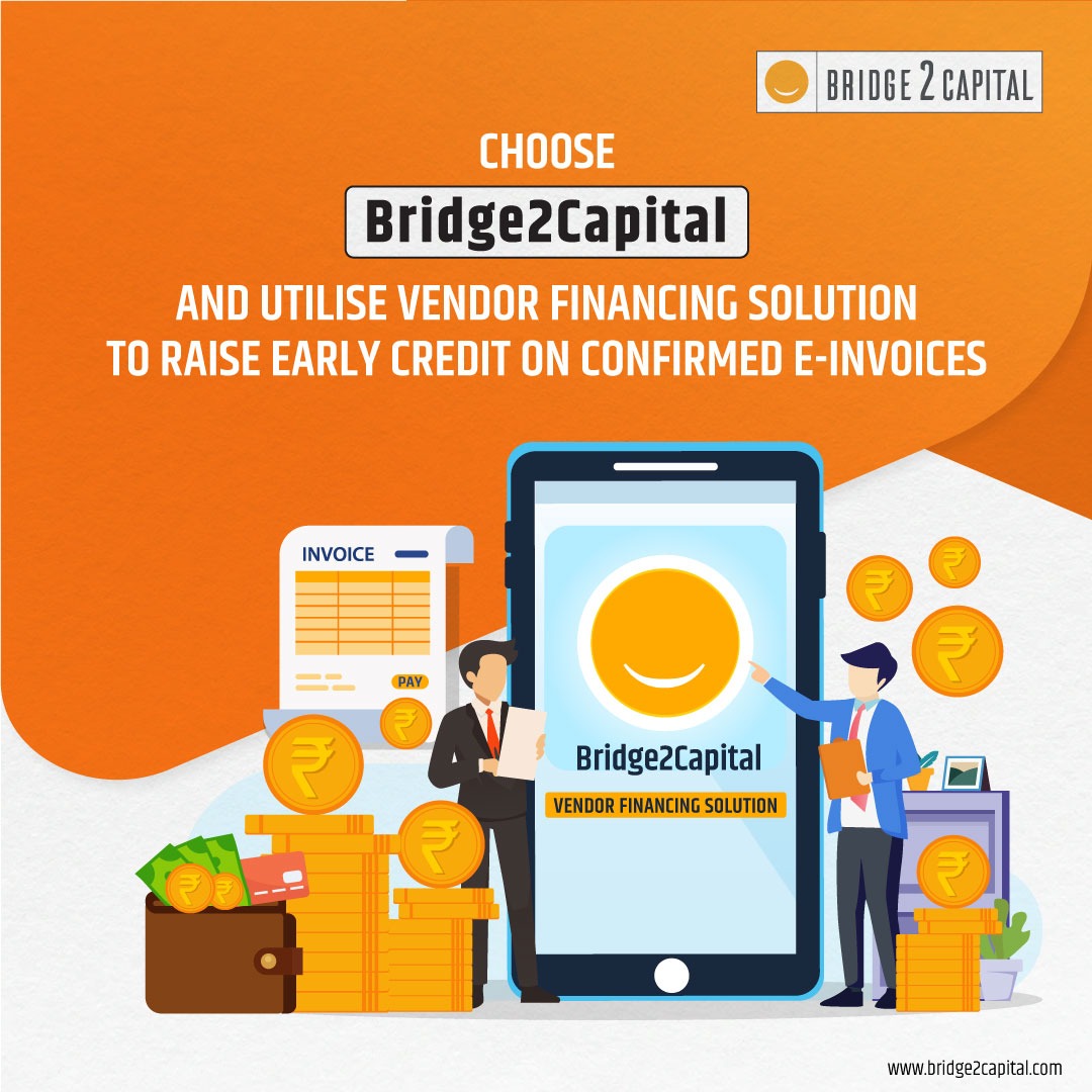 bridge2capital's tweet image. Now scale your business effortlessly as Bridge2Capital provides instant credit as you upload your purchase e-invoice on the app.

#Xtracap #XtracapNeo #SecureFinancing #WorkingCapital #GrowYourBusiness  #ChannelFinancing #FinancingSolutions
#InstantDisbursement #24HourPayment