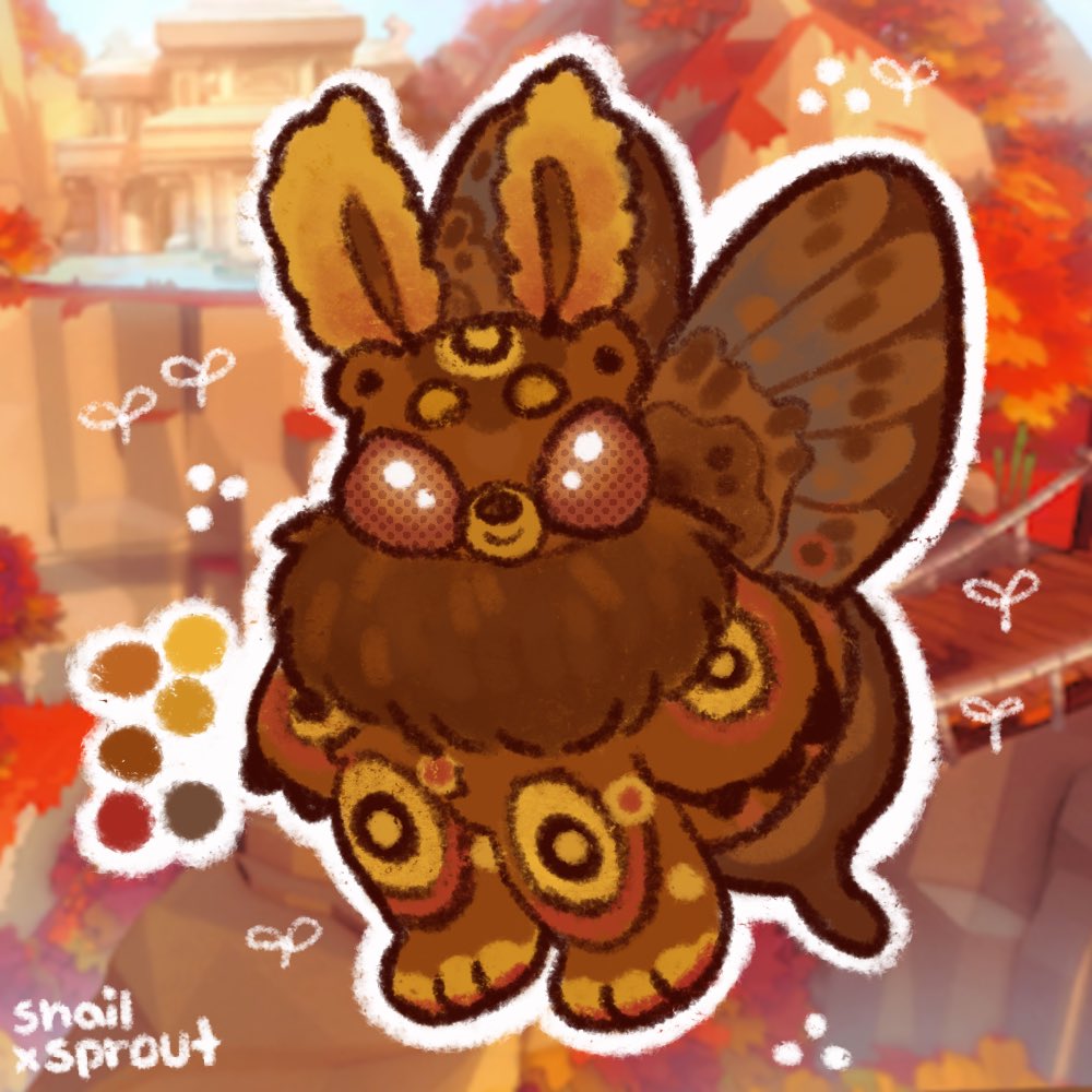 snailxsprout's tweet image. What if,,, moth bears? 🍁🐻🍂
#fursona #furryart #mothart