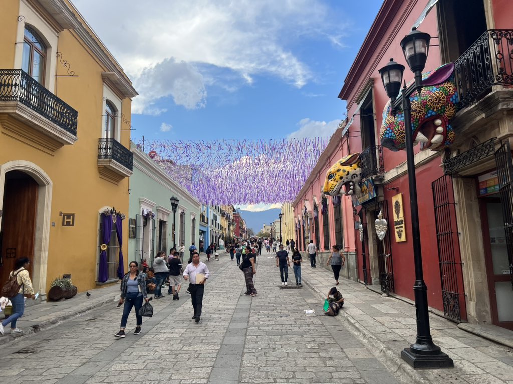 ryanmjohnson's tweet photo. Places like Oaxaca are full of life because they were built for people instead of cars https://t.co/BtEsRvJrVg