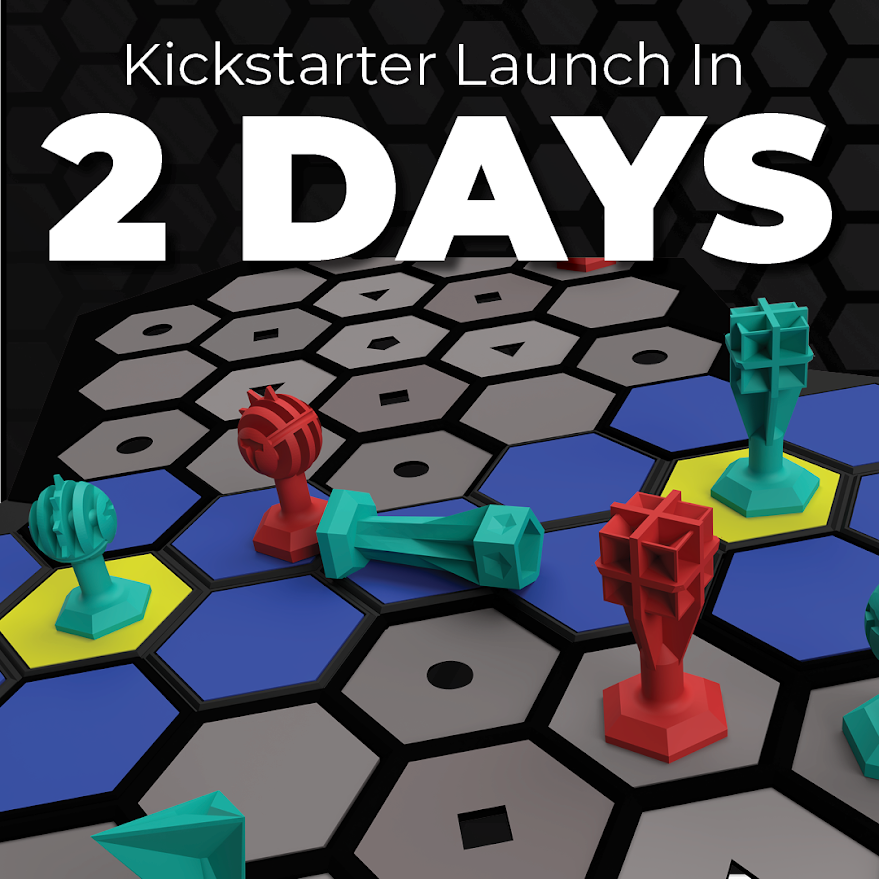 TactigonGame's tweet photo. Two Days left and Two Win Conditions! Things are heating up! Did you see that we are going LIVE on Facebook at 7pm EST on Tuesday. Join us and ask us any questions you may have about our crowdfunding campaign! https://t.co/tcIkwfV8QY