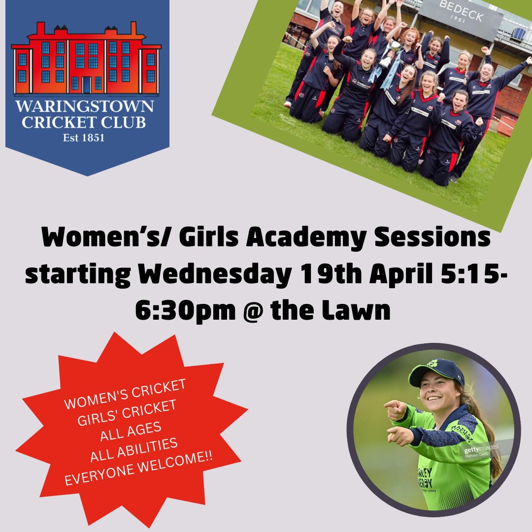 Some spaces left this Wednesday for our Academy/ Try Cricket sessions!! Everyone welcome from ages 8 and up!! To secure your spot register here tiny.cc/wccform