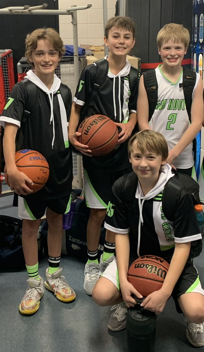 RedWingHoops's tweet image. Super excited for these four 6th graders that are playing AAU basketball this spring for team: 58 Hoops!  #ballislife