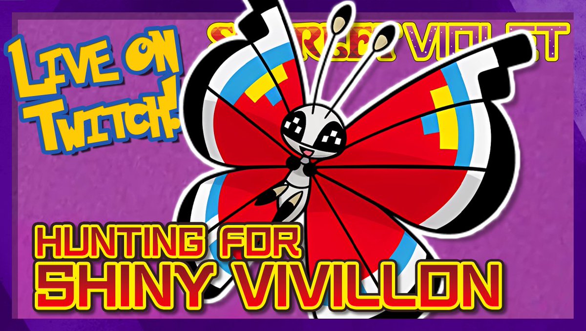 LivingShinyDex's tweet photo. https://t.co/oZzNMTlXpz LIVE on #Twitch - Quest for the SHINY VIVILLON DEX continues!!! #Pokemon #shinypokemon #PokemonScarletViolet https://t.co/LxEVMKjzSh