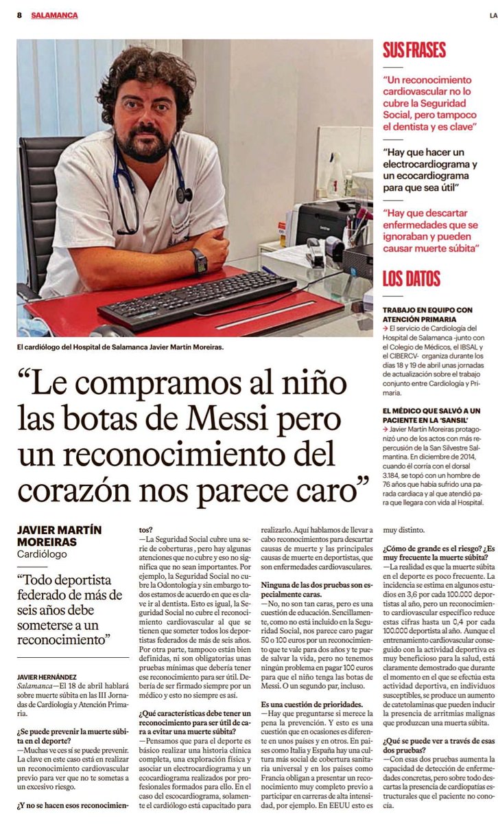 Gracias a ⁦<a href="/LaGacetaSA/">La Gaceta de Salamanca</a>⁩ por hacerse eco de algo tan importante. Deporte SI, pero SEGURO!!!