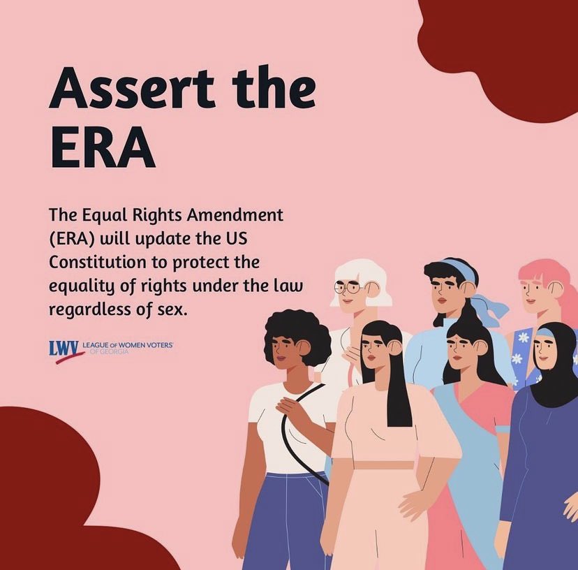 Inequality hurts everyone. Urge Congress to act now to assert that the ERA is part of the Constitution! #lwv #lwvga #ERA #genderequality #genderequalityforall #womenbelongincongress #womenempowerment
