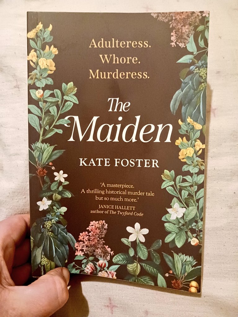 Excuse the dodgy picture, but I just wanted to share that I started this book today and finished it! Absolutely captivating! If you haven't read #TheMaiden by @KateFosterMedia you really should! Review will be up next week! ❤️ #BookTwitter