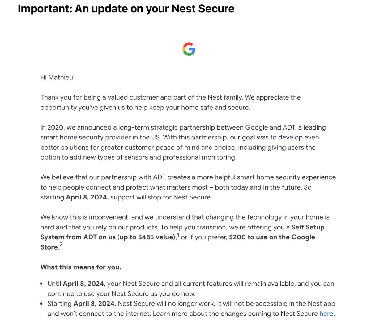 Why would anyone trust ⁦<a href="/madebygoogle/">Made by Google</a>⁩ Google for any kind of products? I know I won’t anymore.