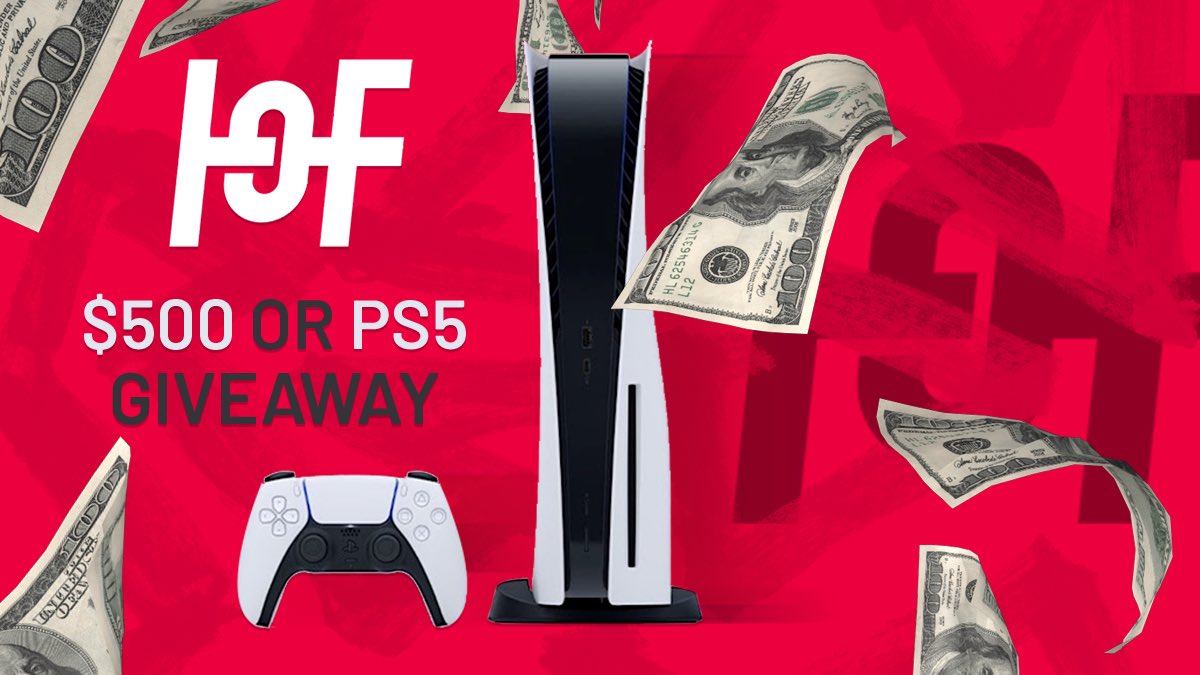 HOF__gaming's tweet image. We’re excited to launch this PS5 or $500 giveaway!

To enter, perform these actions via the link below.

- Retweet and like this tweet
- Follow @HOF__Gaming

Enter Here: gleam.io/oUBps/ps5-or-5…
