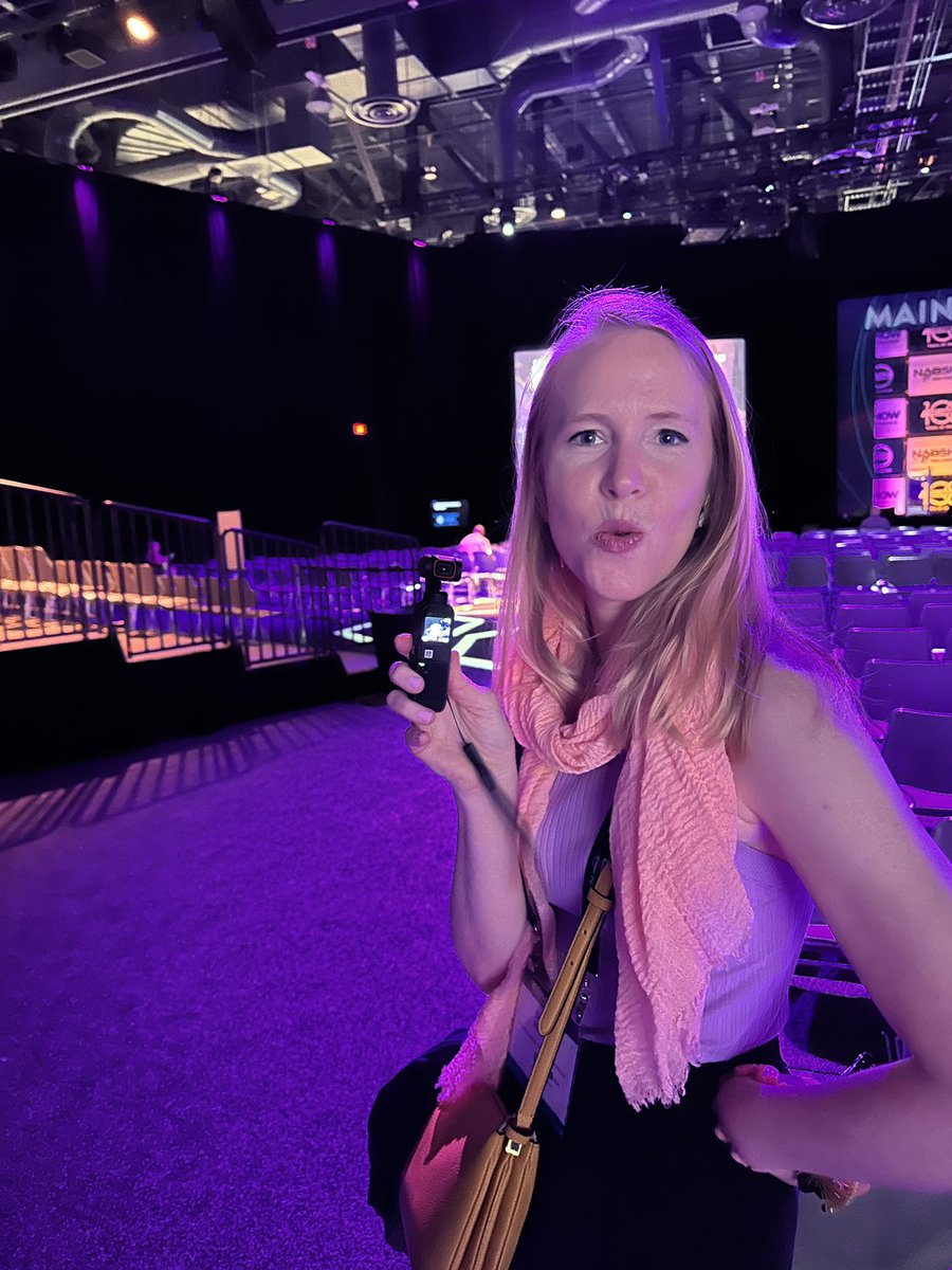 Made it to #vegas to @NABShow and already testing out gear @DJIGlobal with #galsngear. #nabshow #nabshow2023 #womeninmedia