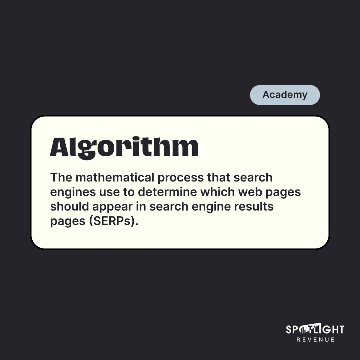 SpotlightRevenu's tweet photo. 🔍💻 Understanding the algorithm can give your website a competitive edge in the online world. Keep up with the latest algorithm updates to improve your website's search engine ranking and reach your target audience. 🚀
#algorithm #searchengineoptimization #onlinebusiness https://t.co/752n976wyx