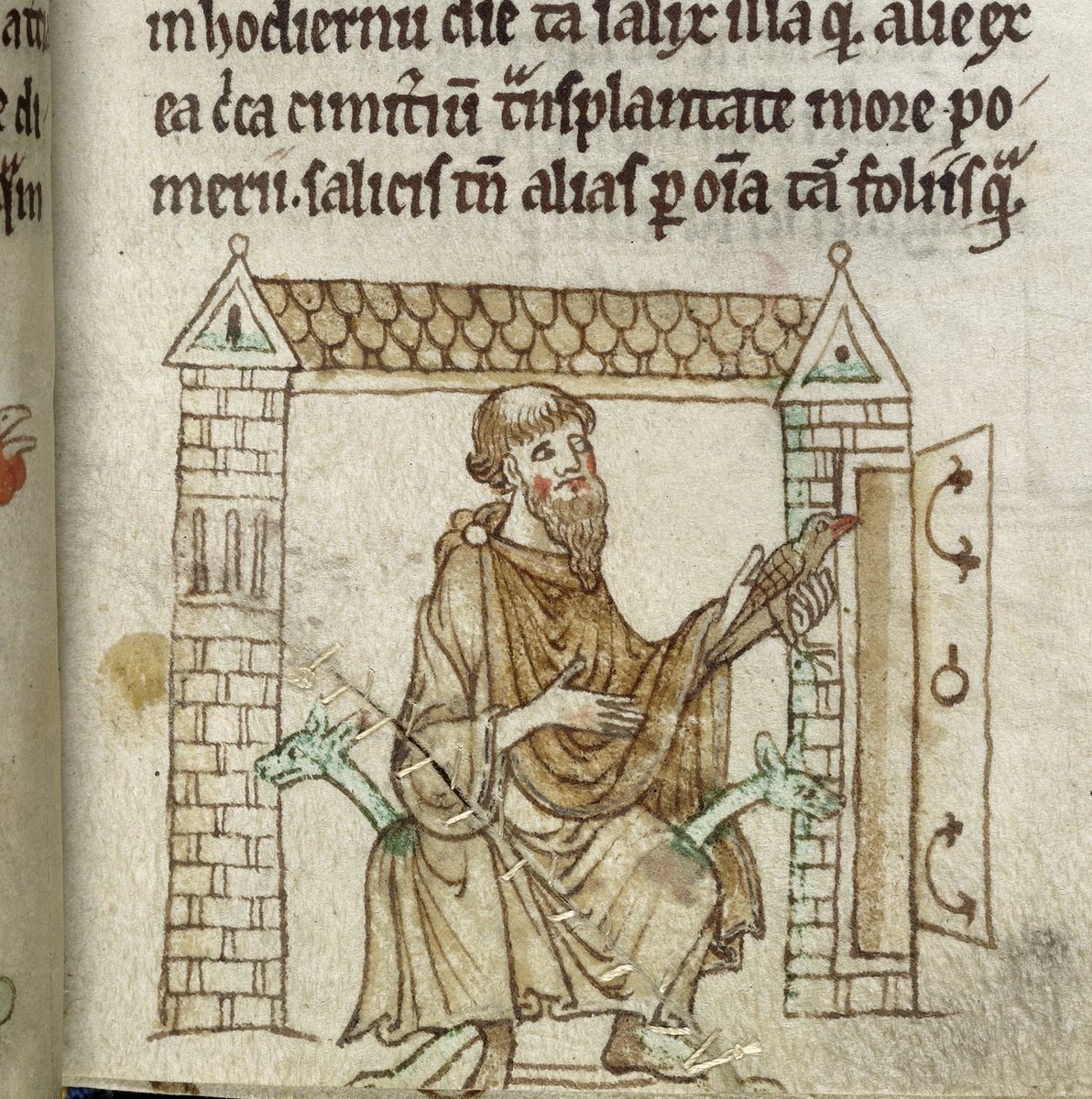 BLMedieval's tweet image. Morning has broken, like the first morning
Blackbird has spoken, like the first bird

Kevin and the blackbird, in Royal MS 13 B VIII, f. 20r
bl.uk/catalogues/ill…